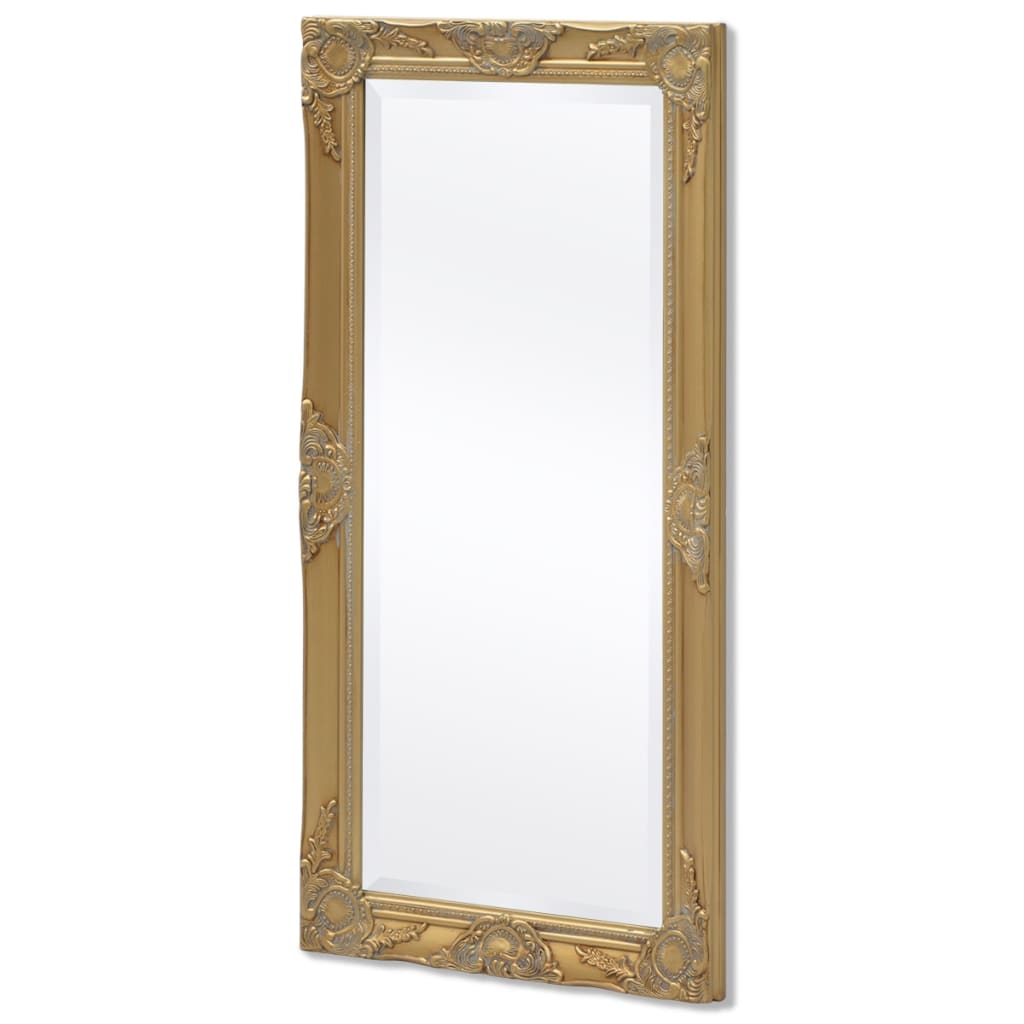 vidaXL Oglindă de perete în stil baroc, 100 x 50 cm, auriu vidaXL Oglindă de perete în stil baroc, 100 x 50 cm, auriu