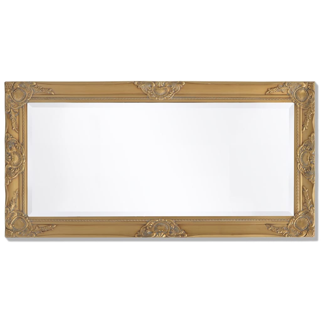 vidaXL Oglindă de perete în stil baroc, 100 x 50 cm, auriu vidaXL Oglindă de perete în stil baroc, 100 x 50 cm, auriu