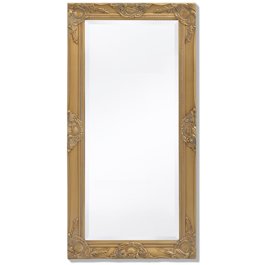 vidaXL Oglindă de perete în stil baroc, 100 x 50 cm, auriu vidaXL Oglindă de perete în stil baroc, 100 x 50 cm, auriu
