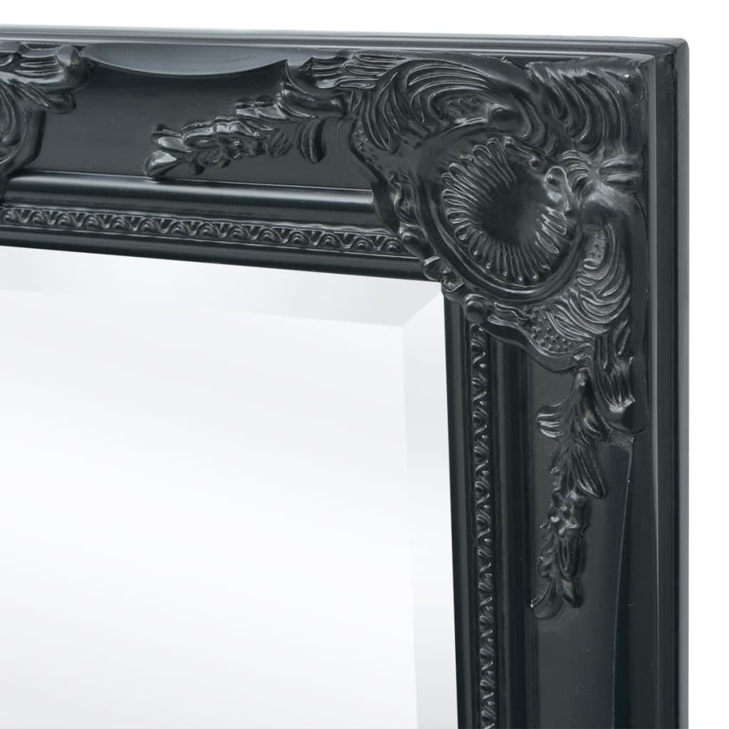 vidaXL Oglindă de perete în stil baroc, 100 x 50 cm, negru vidaXL Oglindă de perete în stil baroc, 100 x 50 cm, negru