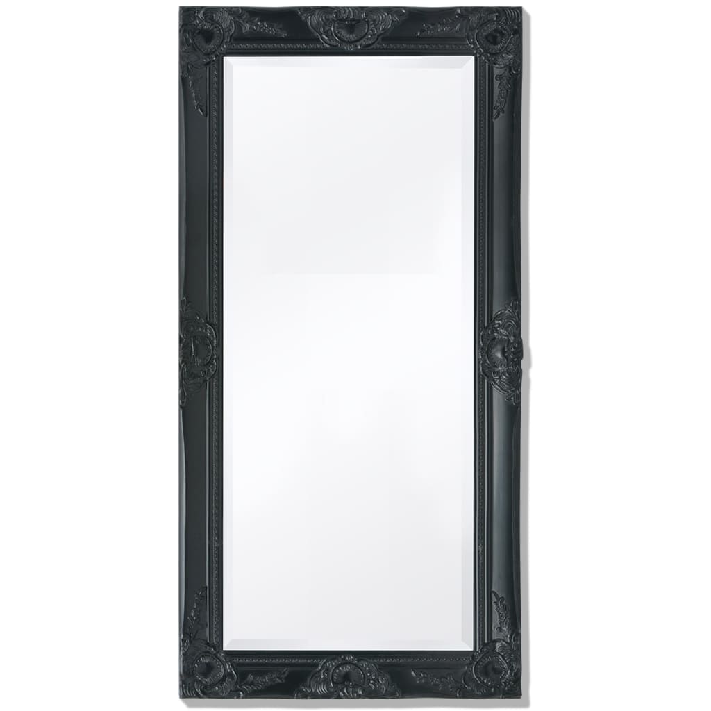 vidaXL Oglindă de perete în stil baroc, 100 x 50 cm, negru vidaXL Oglindă de perete în stil baroc, 100 x 50 cm, negru
