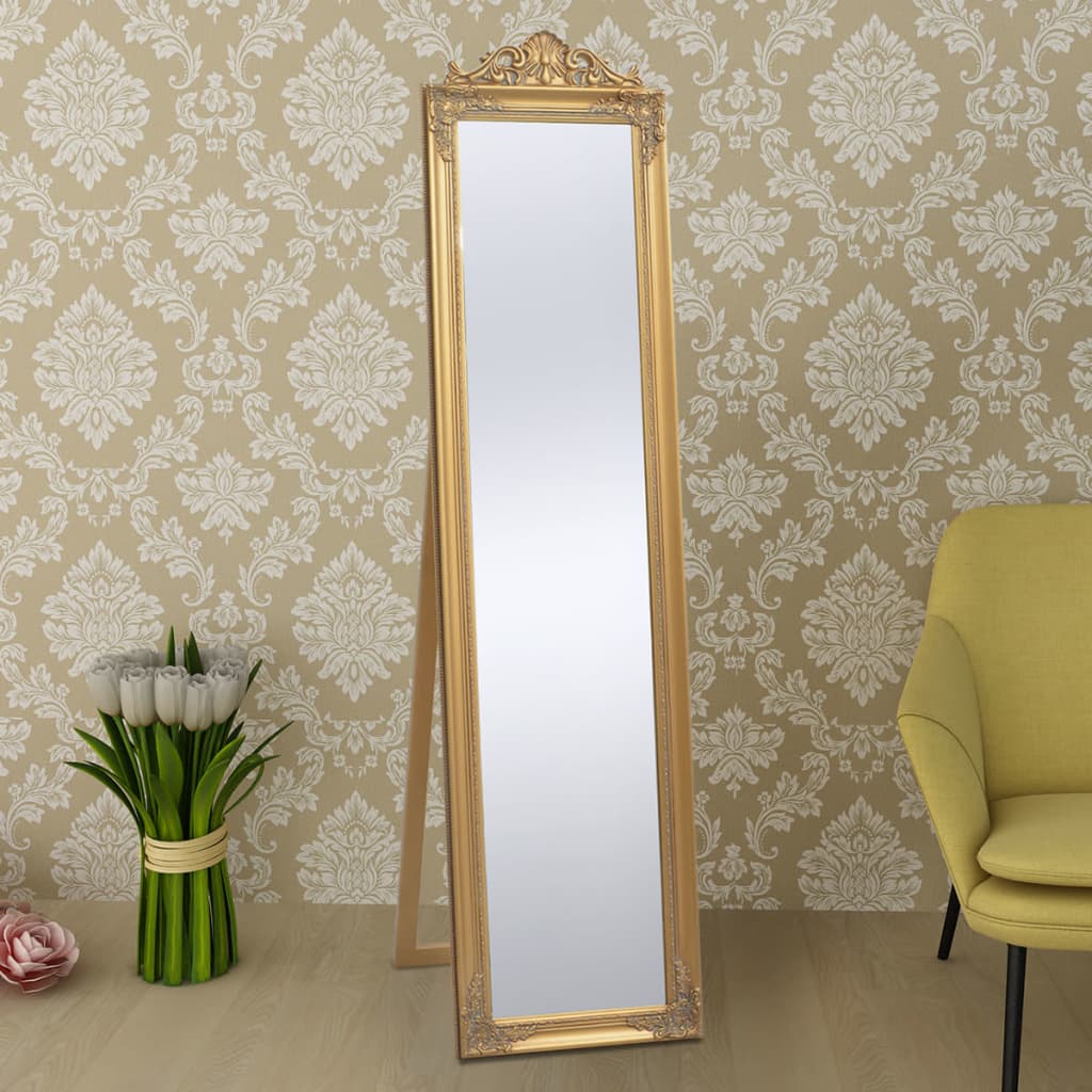 vidaXL Oglindă verticală în stil baroc 160 x 40 cm auriu vidaXL Oglindă verticală în stil baroc 160 x 40 cm auriu