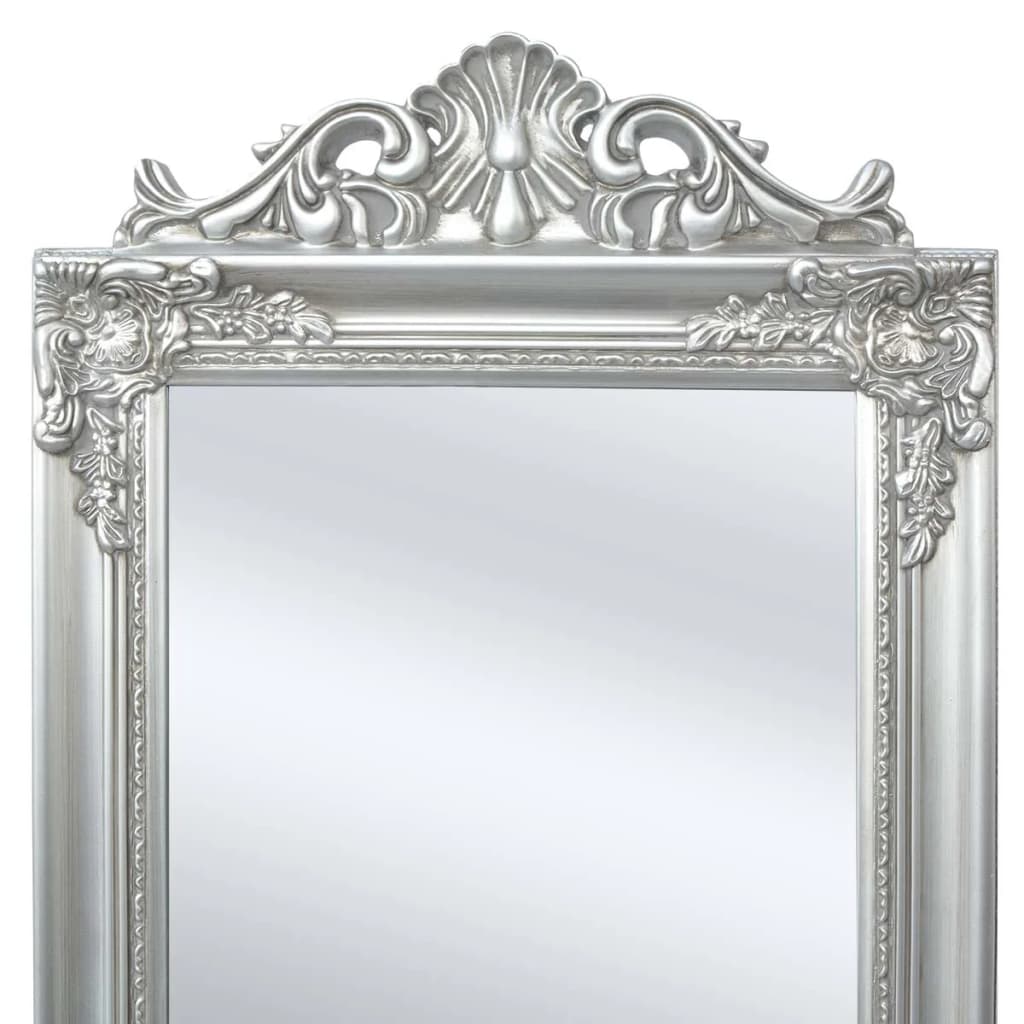vidaXL Oglindă verticală în stil baroc 160 x 40 cm argintiu vidaXL Oglindă verticală în stil baroc 160 x 40 cm argintiu
