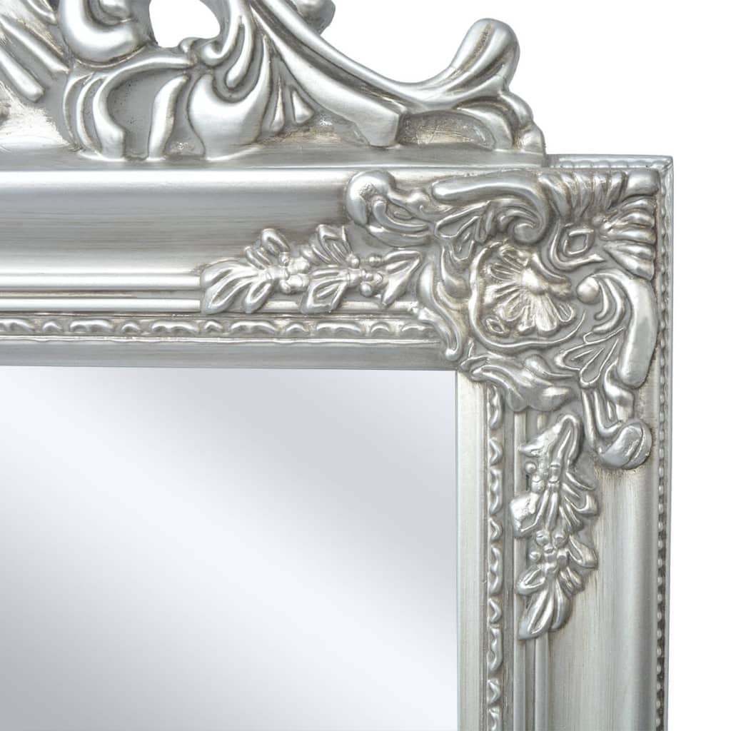 vidaXL Oglindă verticală în stil baroc 160 x 40 cm argintiu vidaXL Oglindă verticală în stil baroc 160 x 40 cm argintiu