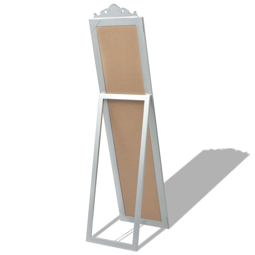 vidaXL Oglindă verticală în stil baroc 160 x 40 cm argintiu vidaXL Oglindă verticală în stil baroc 160 x 40 cm argintiu