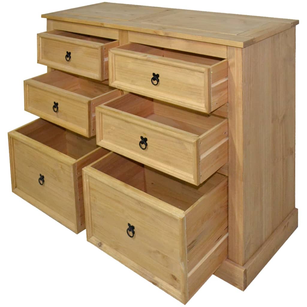 vidaXL Dulap, gama Corona, 110x43x81 cm, pin mexican vidaXL Dulap, gama Corona, 110x43x81 cm, pin mexican