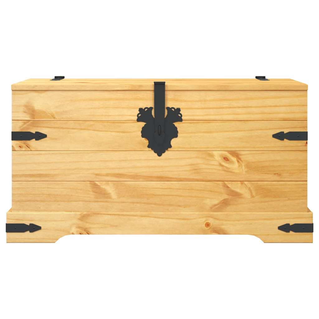 vidaXL Cufăr depozitare din pin mexican Corona Range 91 x 49,5 x 47 cm vidaXL Cufăr depozitare din pin mexican Corona Range 91 x 49,5 x 47 cm
