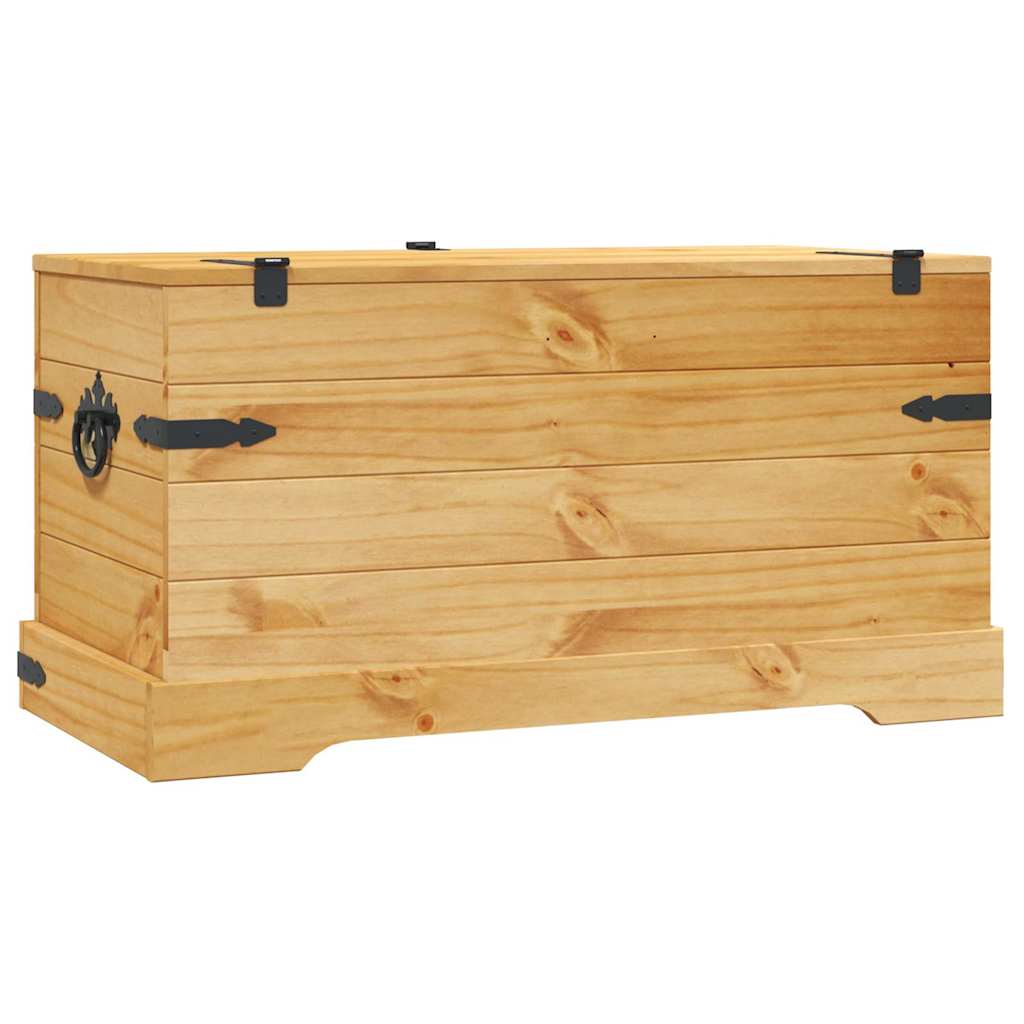 vidaXL Cufăr depozitare din pin mexican Corona Range 91 x 49,5 x 47 cm vidaXL Cufăr depozitare din pin mexican Corona Range 91 x 49,5 x 47 cm