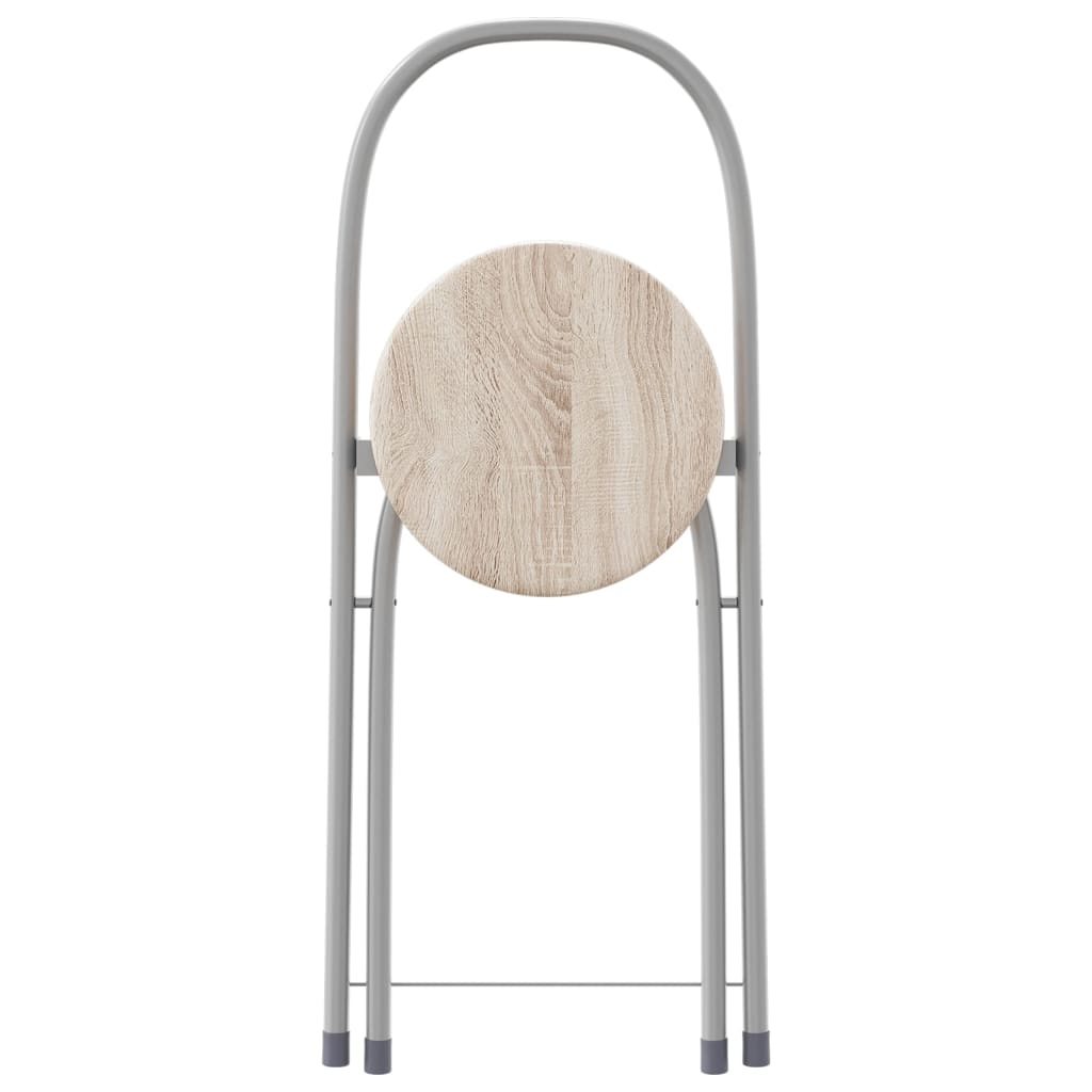 vidaXL Set masă și scaune de bucătărie pliabile din MDF, 5 piese