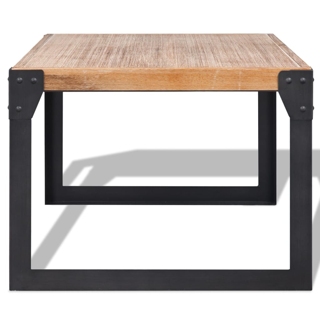 vidaXL Măsuță de cafea din lemn masiv de acacia, 100 x 60 x 45 cm