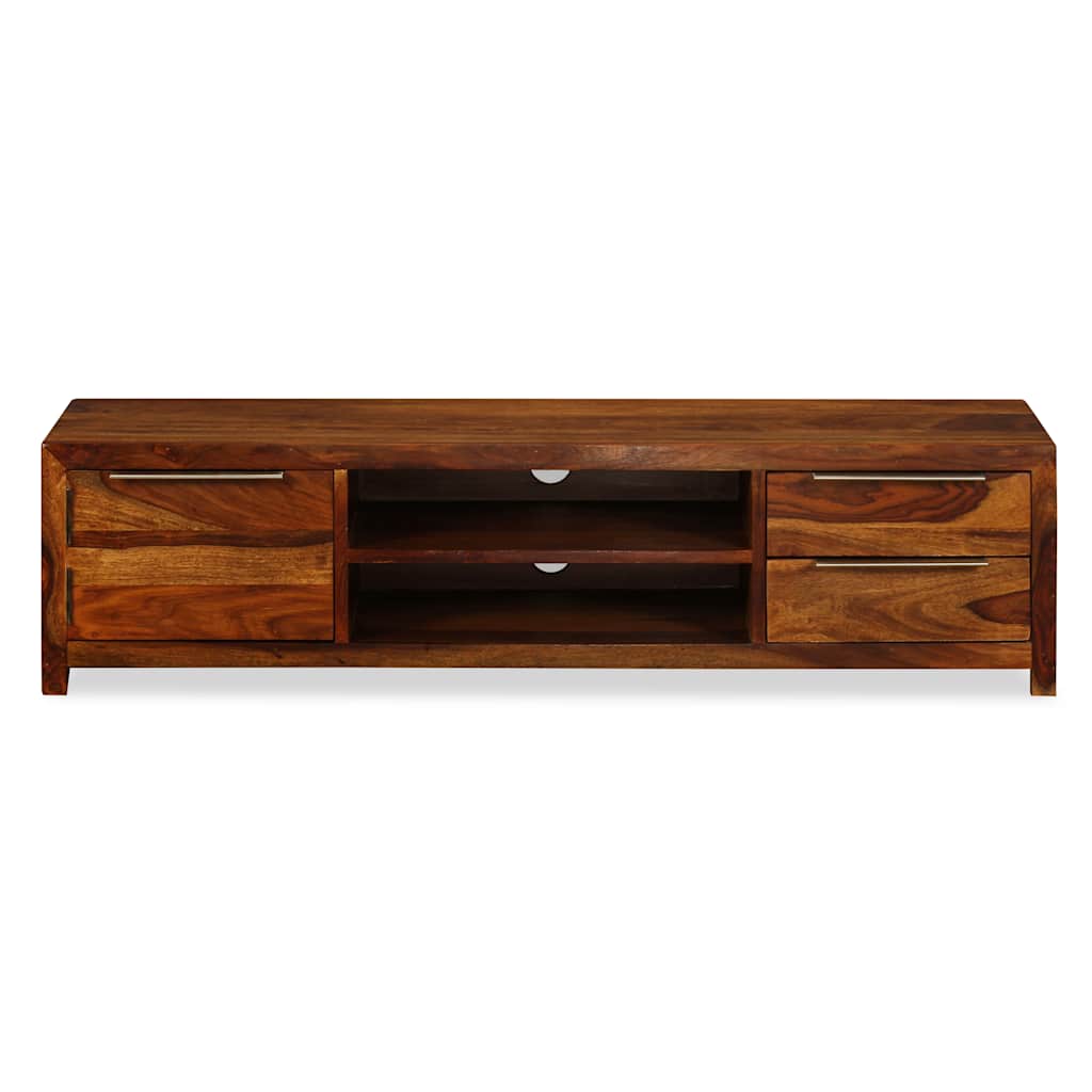 vidaXL Comodă TV din lemn masiv de acacia, 120 x 30 x 30 cm