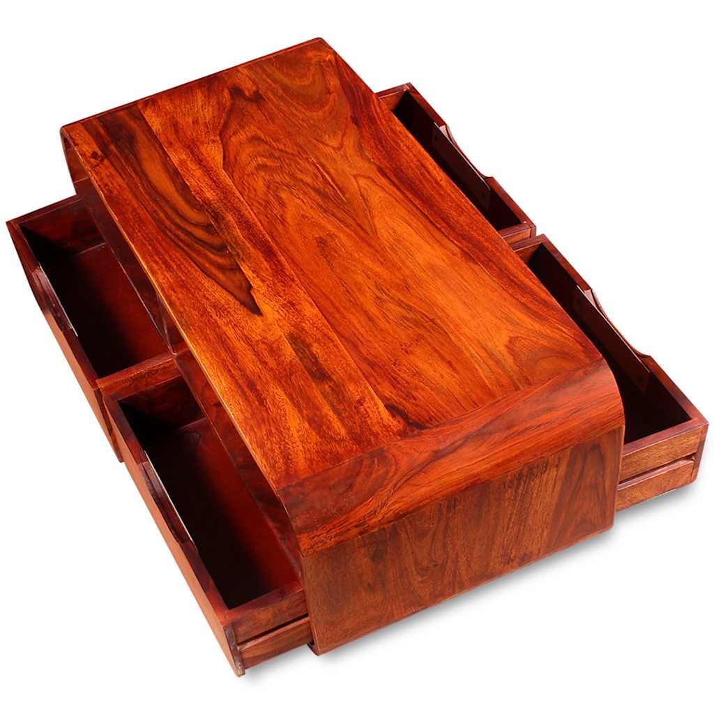 vidaXL Măsuță de cafea din lemn masiv de acacia, 90 x 40 x 35 cm