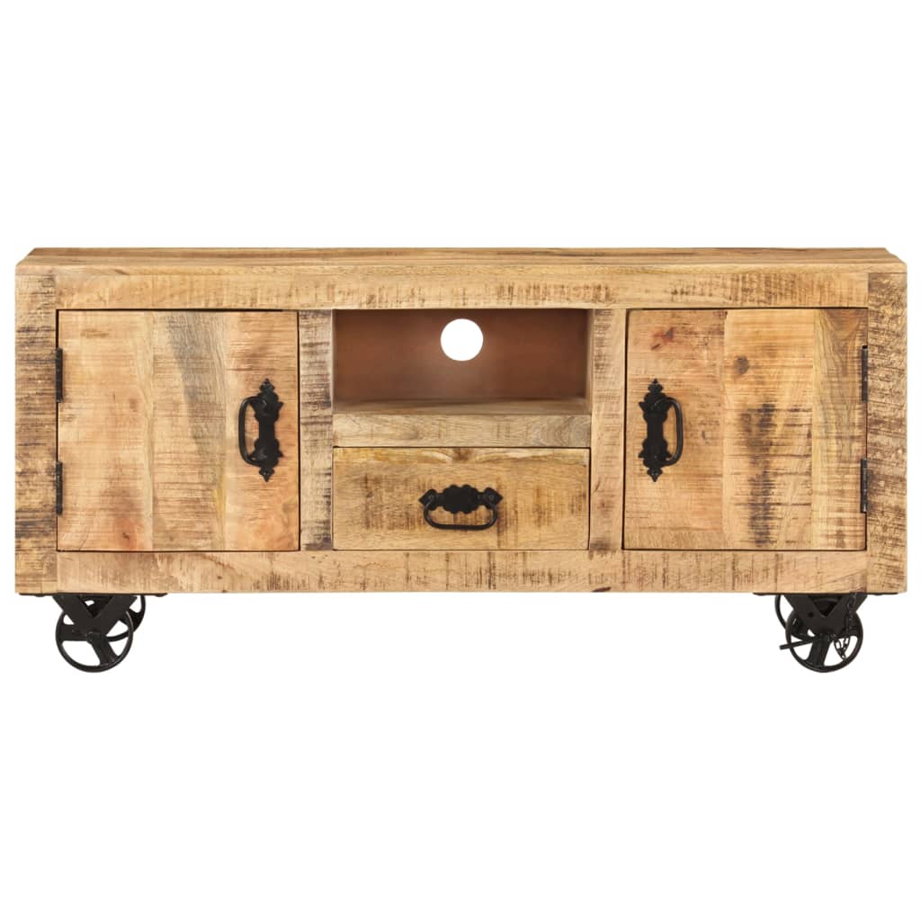 vidaXL Comodă TV, 110x30x50 cm, lemn de mango nefinisat