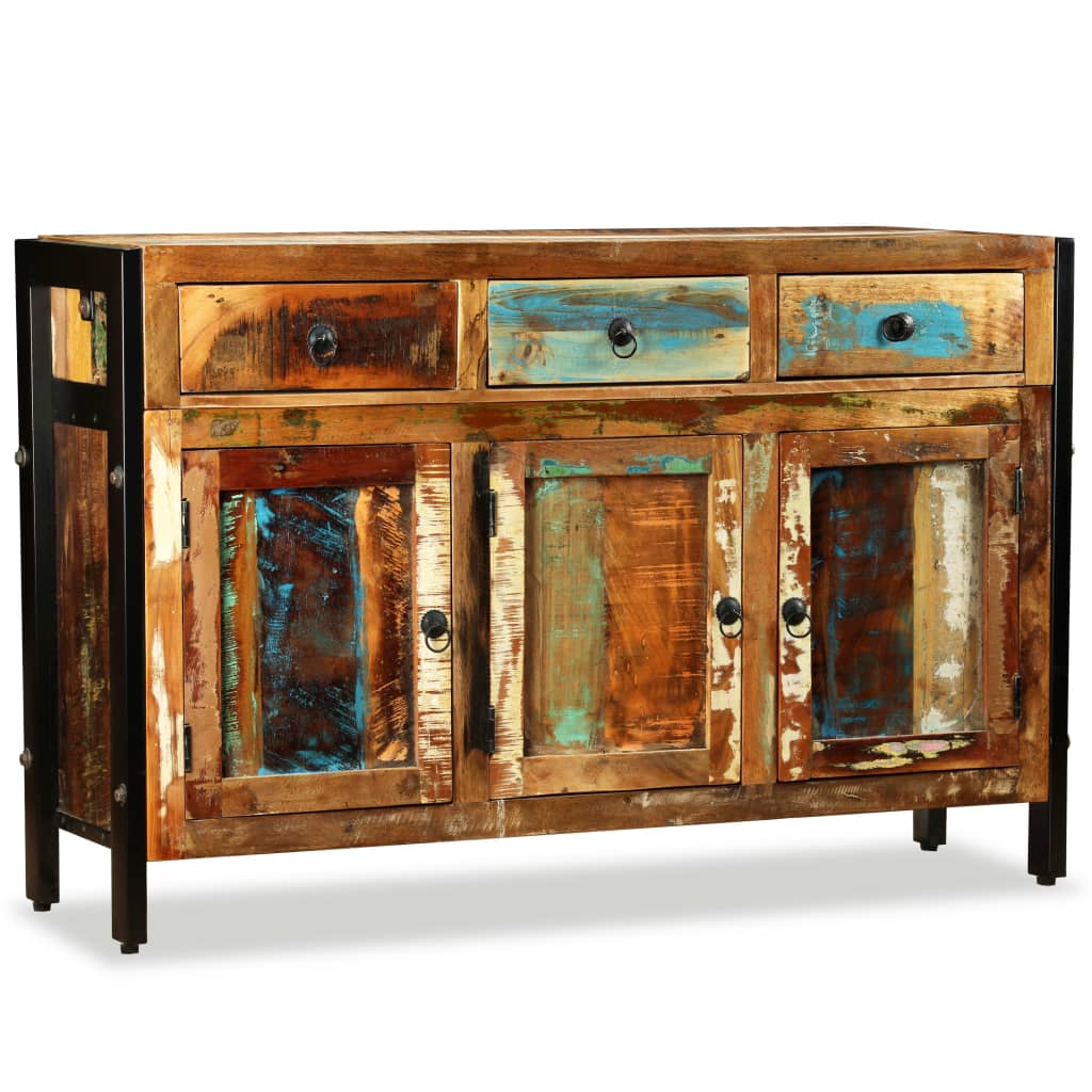 vidaXL Bufet din lemn masiv reciclat, 120x35x76 cm