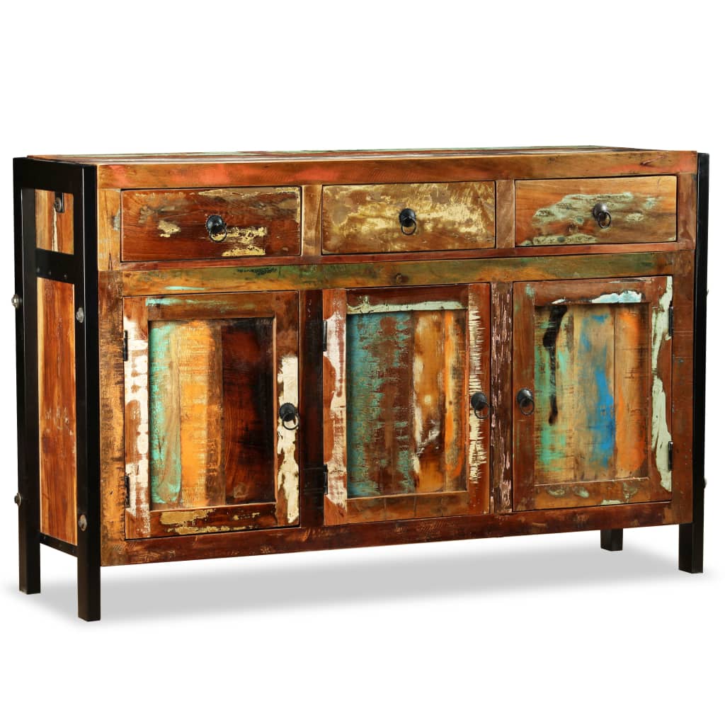 vidaXL Bufet din lemn masiv reciclat, 120x35x76 cm
