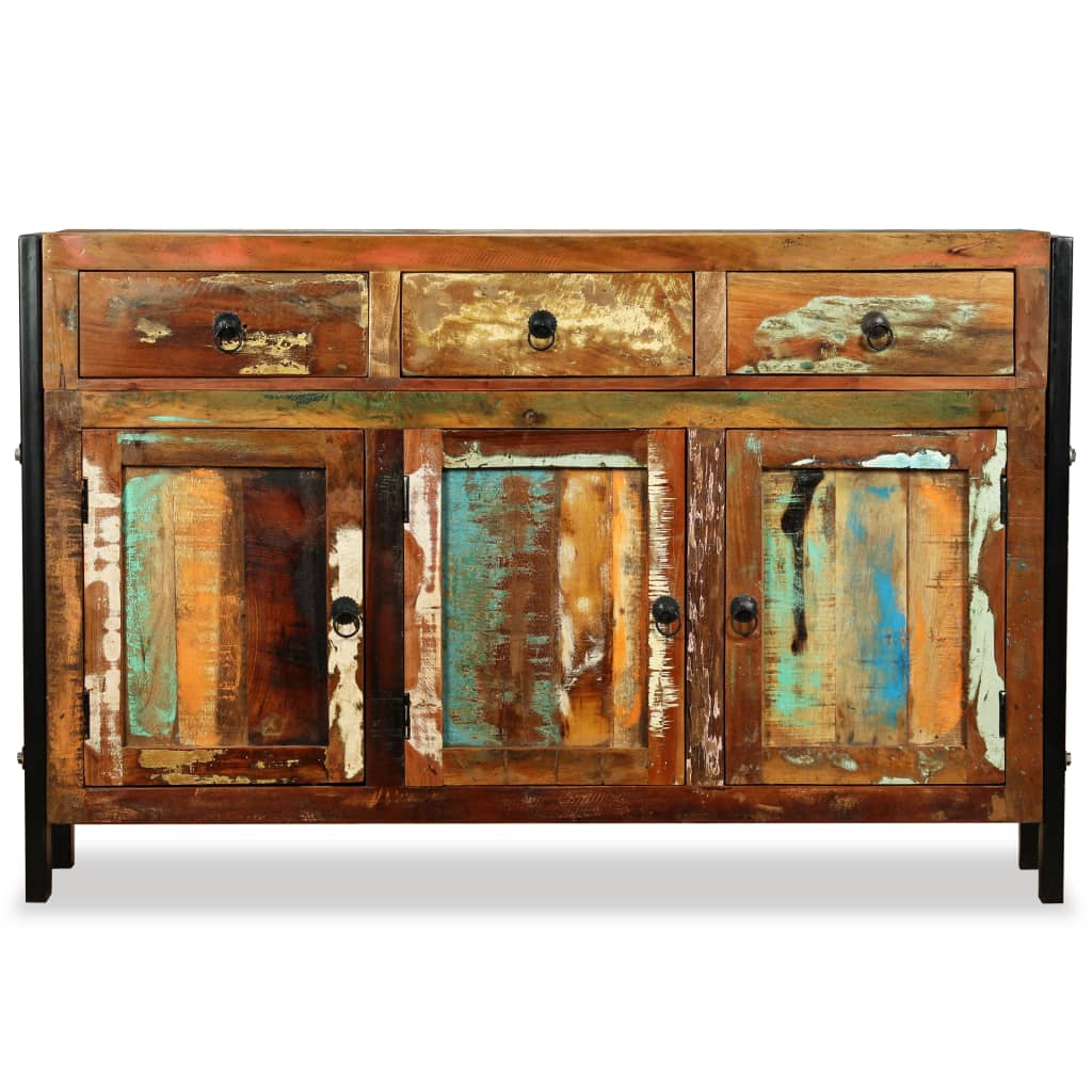 vidaXL Bufet din lemn masiv reciclat, 120x35x76 cm