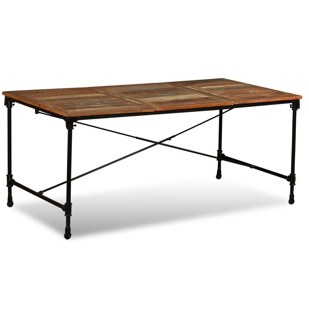 vidaXL Masă de bucătărie, 180 cm, lemn masiv reciclat vidaXL Masă de bucătărie, 180 cm, lemn masiv reciclat