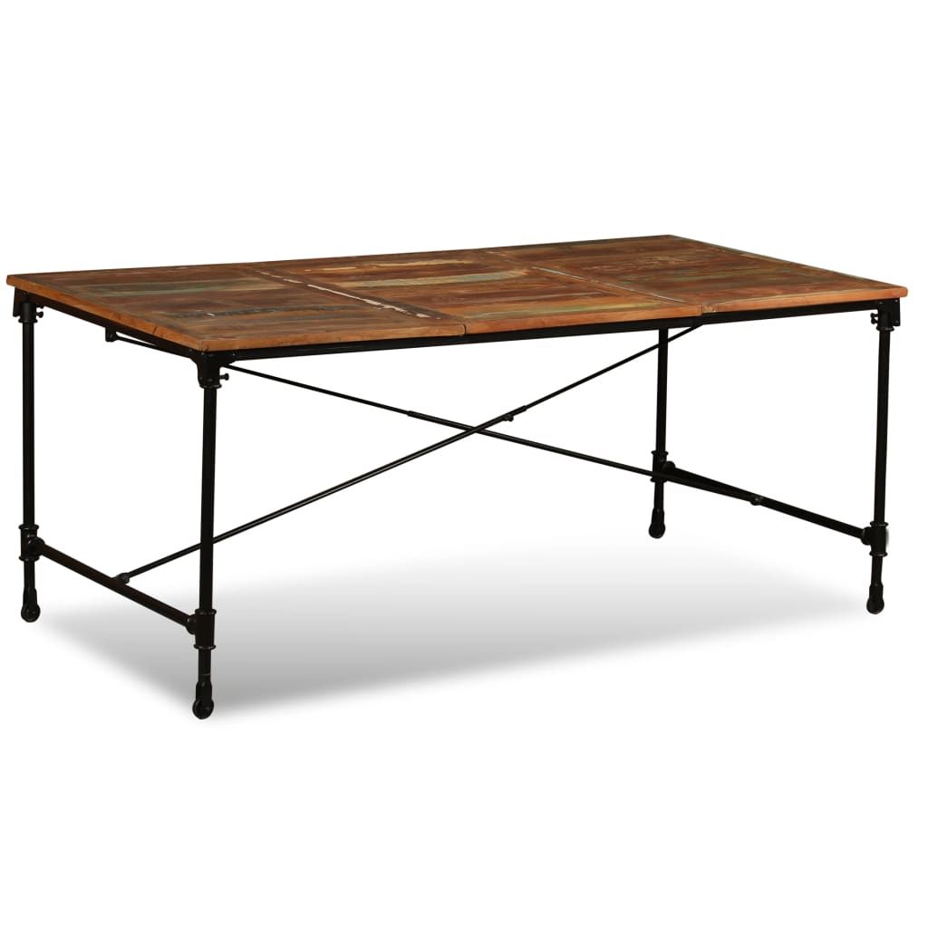 vidaXL Masă de bucătărie, 180 cm, lemn masiv reciclat vidaXL Masă de bucătărie, 180 cm, lemn masiv reciclat
