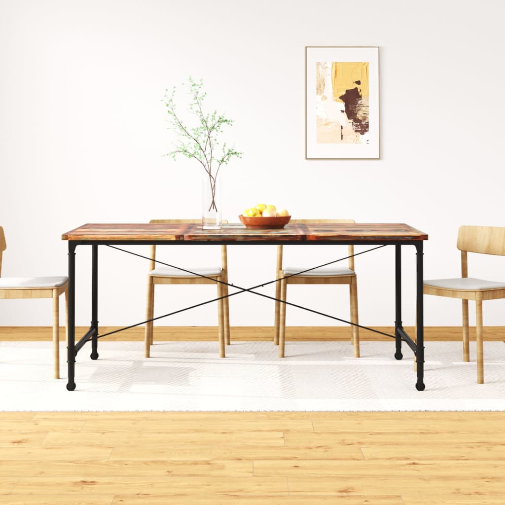 vidaXL Masă de bucătărie, 180 cm, lemn masiv reciclat vidaXL Masă de bucătărie, 180 cm, lemn masiv reciclat
