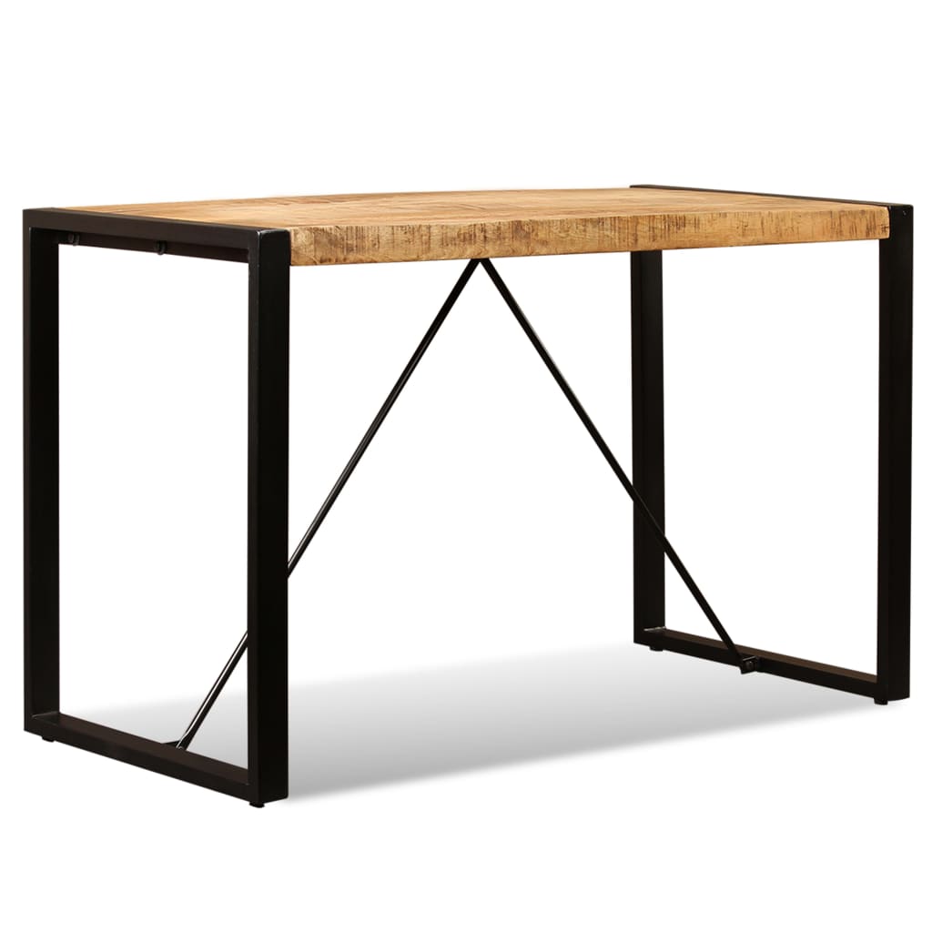 vidaXL Masă de bucătărie, lemn masiv de mango nefinisat, 120 cm