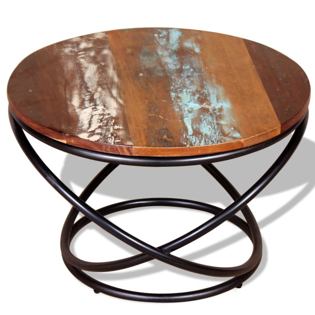 vidaXL Măsuță de cafea, 60 x 60 x 40 cm, lemn masiv reciclat vidaXL Măsuță de cafea, 60 x 60 x 40 cm, lemn masiv reciclat