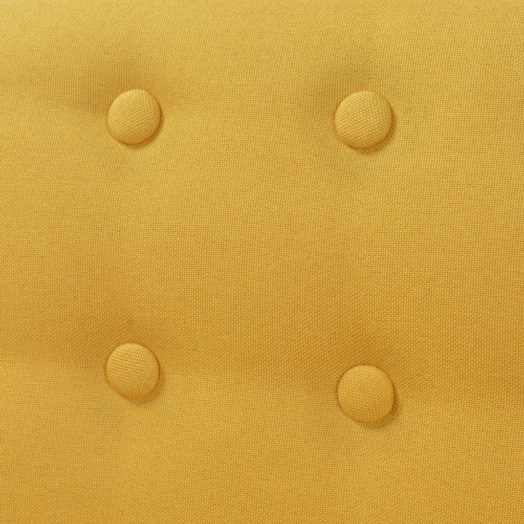 vidaXL Fotoliu, galben, material textil vidaXL Fotoliu, galben, material textil