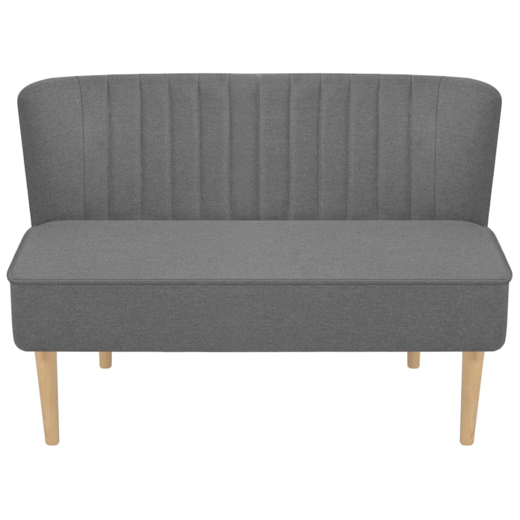 vidaXL Canapea din material textil 117 x 55,5 x 77 cm, gri deschis vidaXL Canapea din material textil 117 x 55,5 x 77 cm, gri deschis