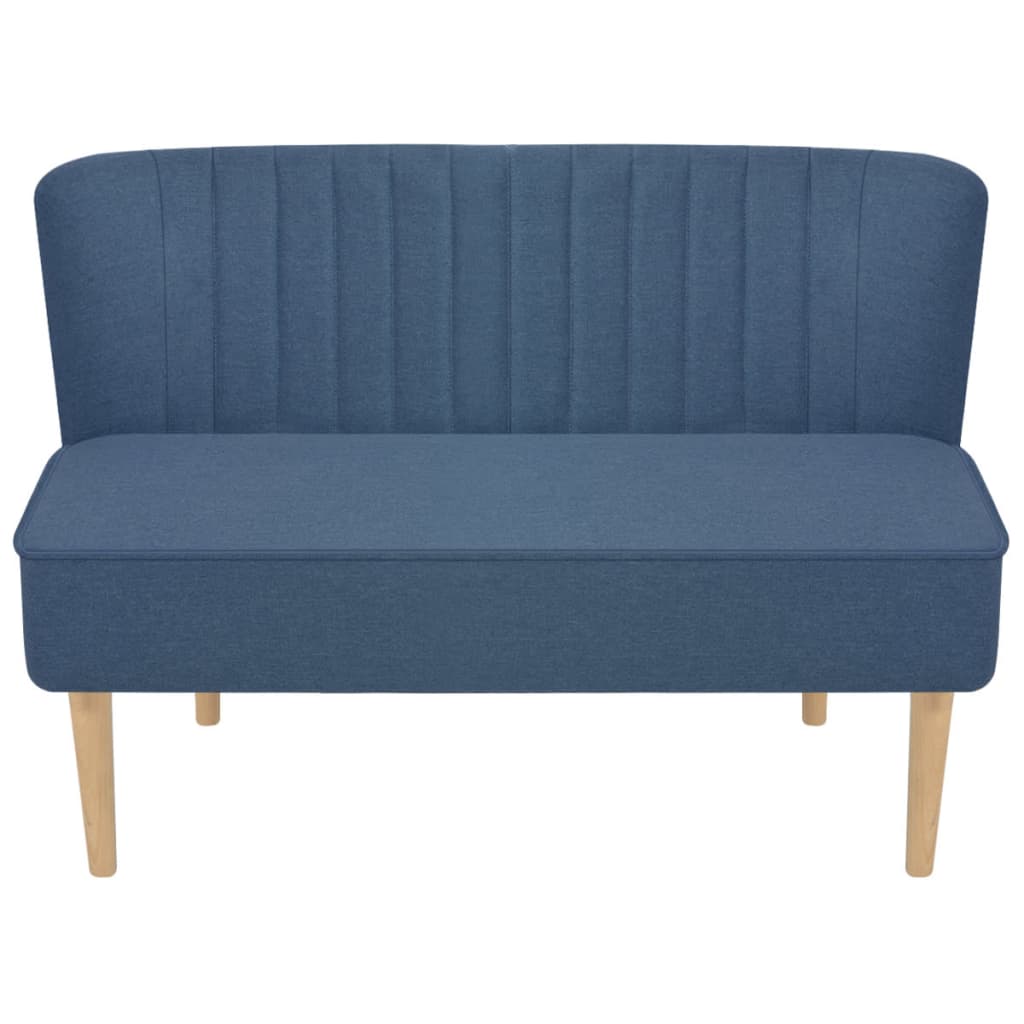 vidaXL Canapea cu material textil, 117 x 55,5 x 77 cm, albastru