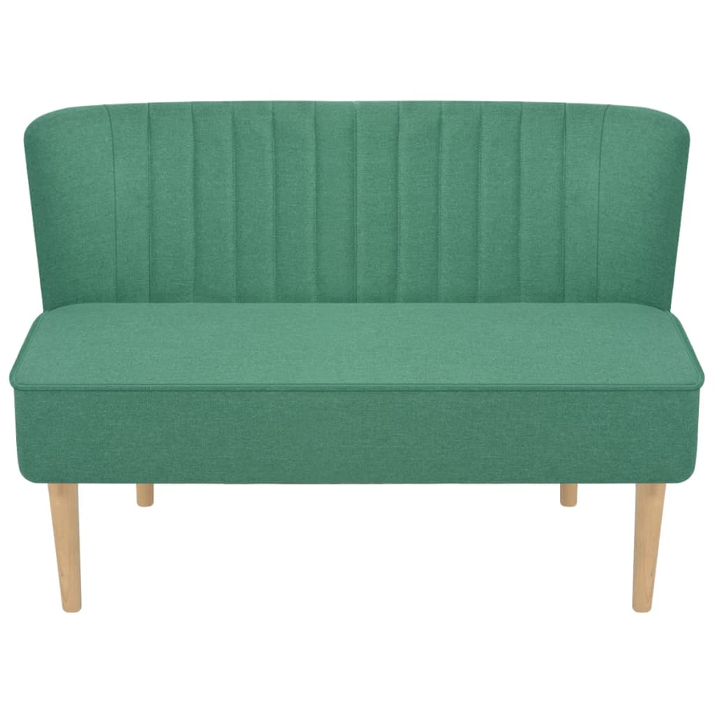vidaXL Canapea din material textil, 117 x 55,5 x 77 cm, verde vidaXL Canapea din material textil, 117 x 55,5 x 77 cm, verde