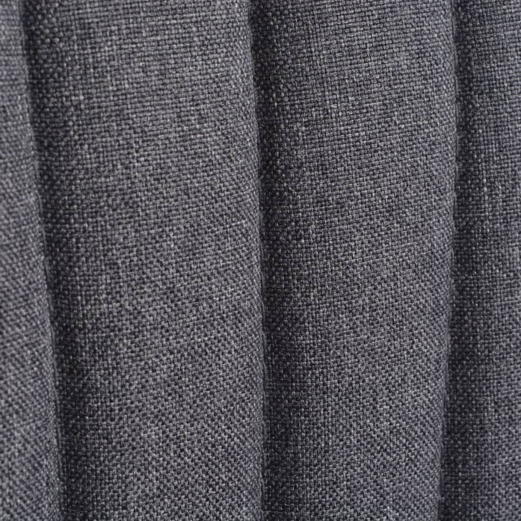 vidaXL Scaun cocktail, gri închis, material textil