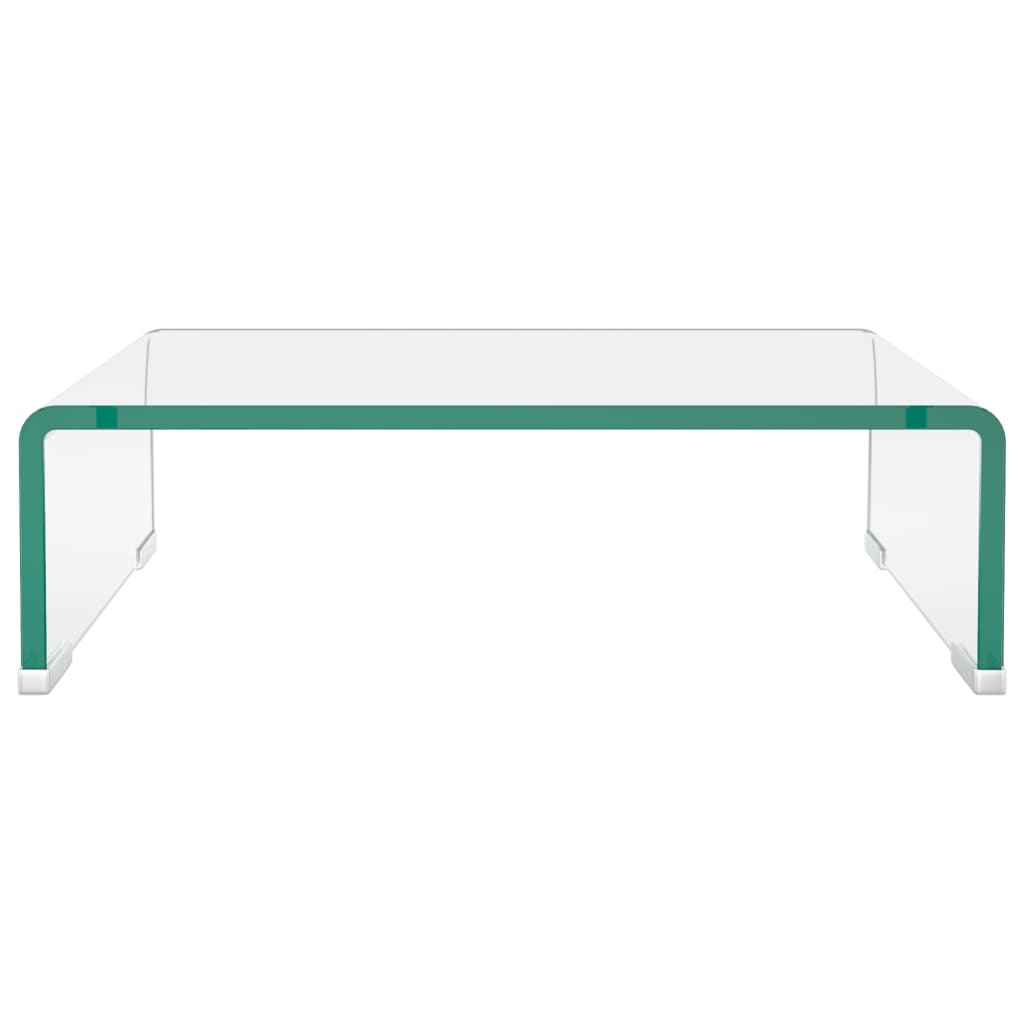 vidaXL Stativ TV/monitor, sticlă transparentă, 40x25x11 cm