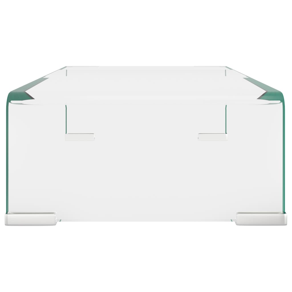 vidaXL Stativ TV/monitor, sticlă transparentă, 40x25x11 cm