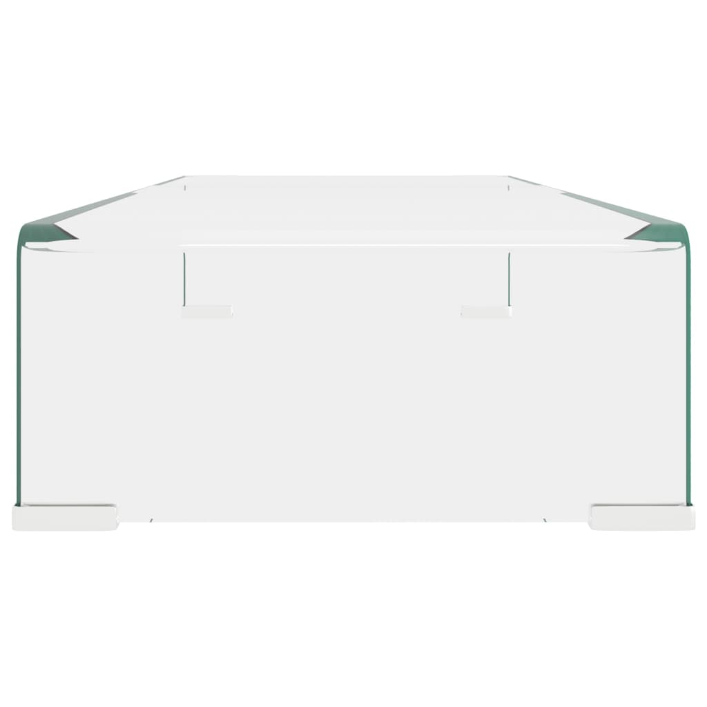 vidaXL Stand TV/Suport monitor, sticlă transparentă 70x30x13 cm