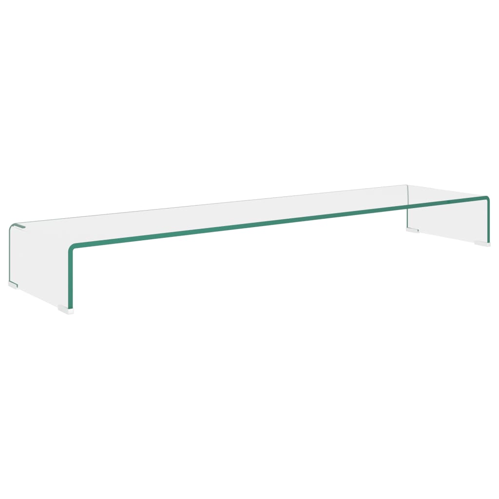 vidaXL Stand TV/Suport monitor sticlă transparentă 120x30x13 cm vidaXL Stand TV/Suport monitor sticlă transparentă 120x30x13 cm