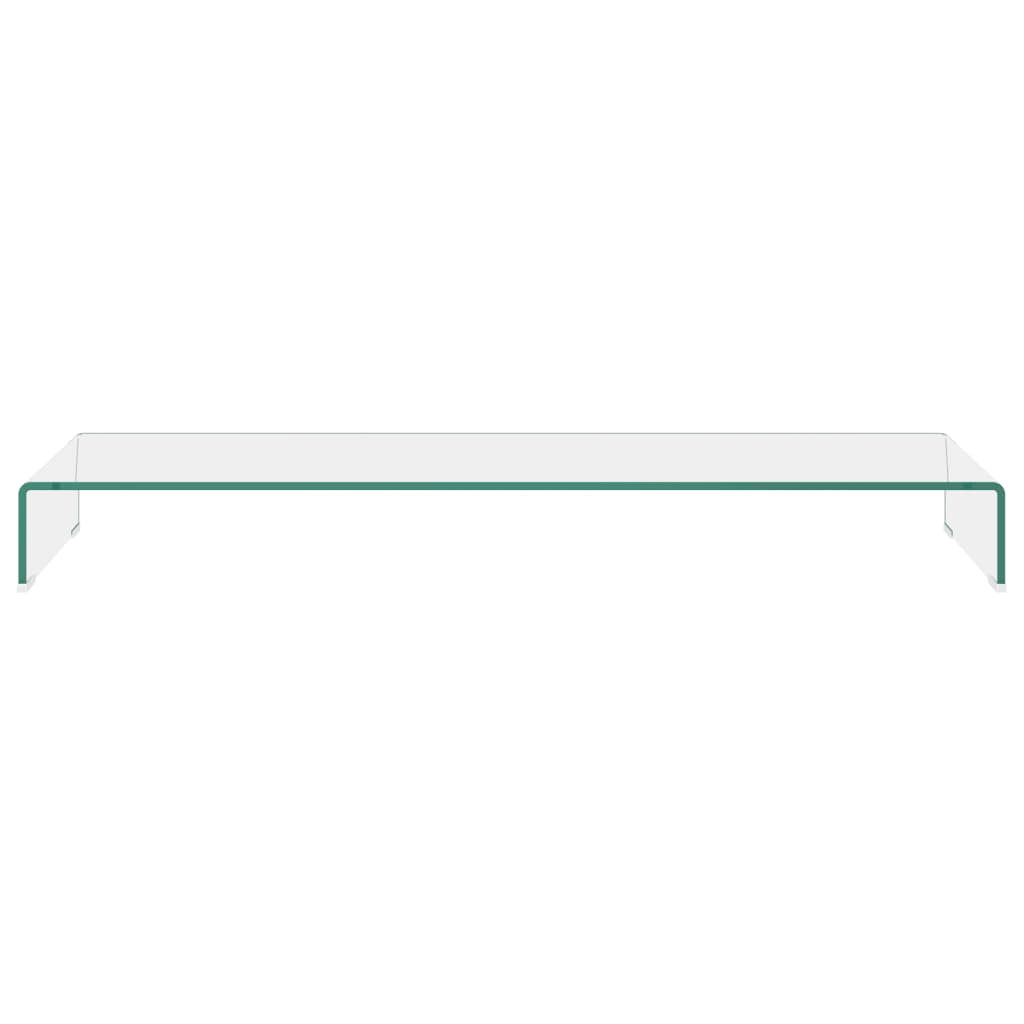 vidaXL Stand TV/Suport monitor sticlă transparentă 120x30x13 cm vidaXL Stand TV/Suport monitor sticlă transparentă 120x30x13 cm