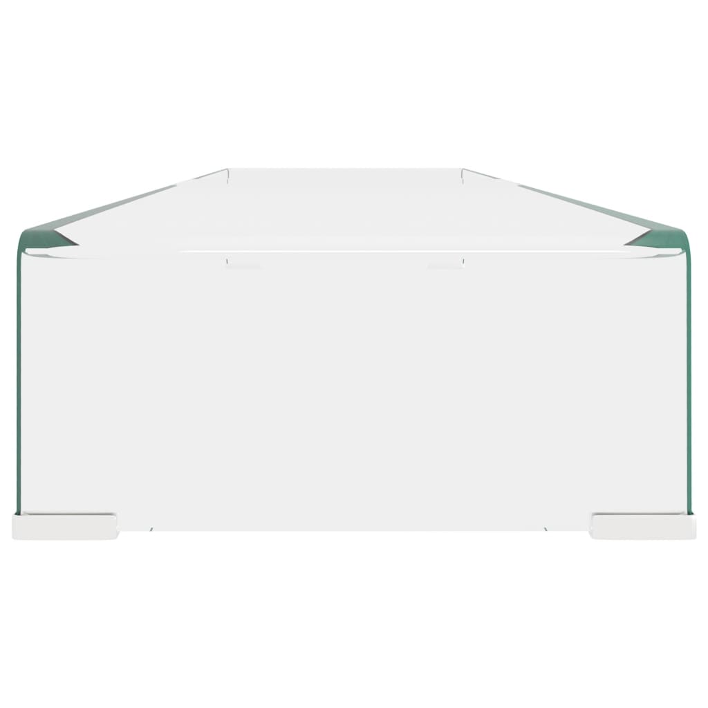 vidaXL Stand TV/Suport monitor sticlă transparentă 120x30x13 cm vidaXL Stand TV/Suport monitor sticlă transparentă 120x30x13 cm