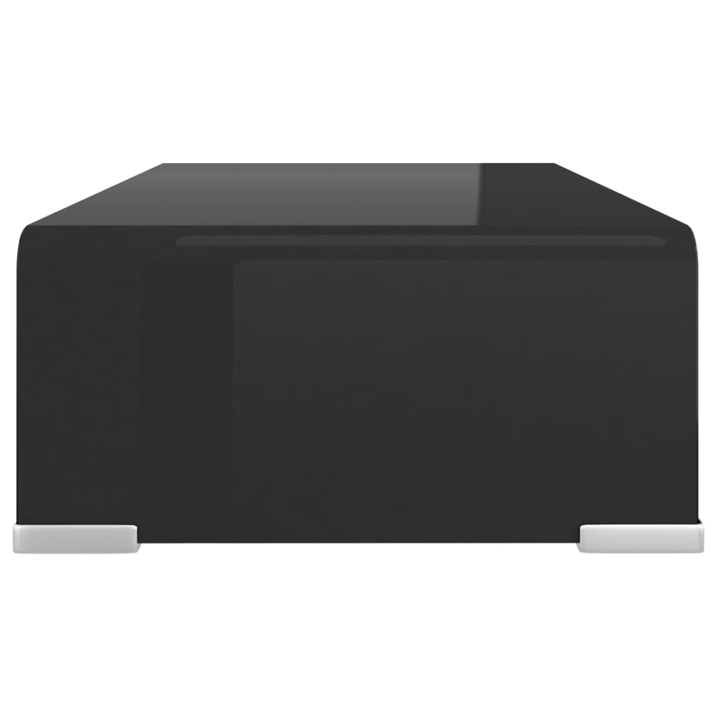 vidaXL Stativ TV/Suport monitor, sticlă, 40 x 25 x 11 cm, negru vidaXL Stativ TV/Suport monitor, sticlă, 40 x 25 x 11 cm, negru