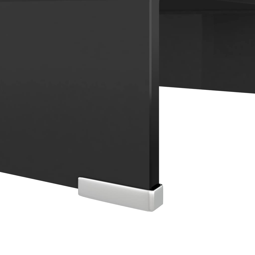 vidaXL Stativ TV/Suport monitor, sticlă, 40 x 25 x 11 cm, negru vidaXL Stativ TV/Suport monitor, sticlă, 40 x 25 x 11 cm, negru