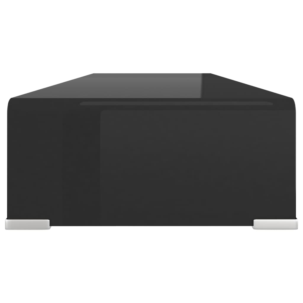 vidaXL Stand TV/Suport monitor sticlă, 90x30x13 cm, negru vidaXL Stand TV/Suport monitor sticlă, 90x30x13 cm, negru