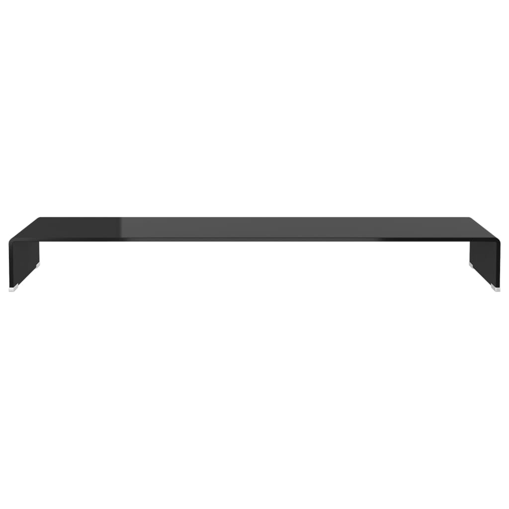 vidaXL Stand TV/Suport monitor sticlă, 120x30x13 cm, negru vidaXL Stand TV/Suport monitor sticlă, 120x30x13 cm, negru