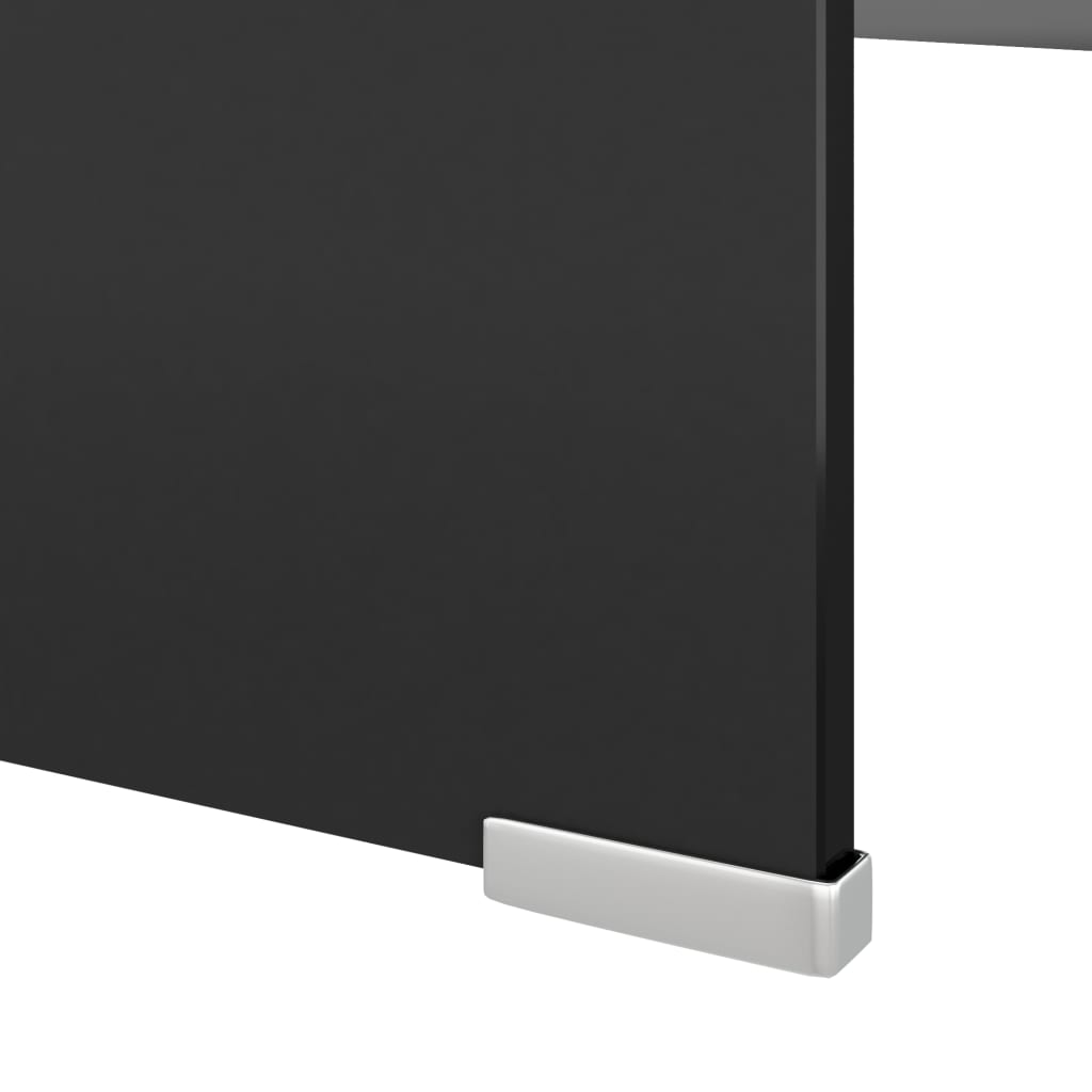vidaXL Stand TV/Suport monitor sticlă, 120x30x13 cm, negru vidaXL Stand TV/Suport monitor sticlă, 120x30x13 cm, negru