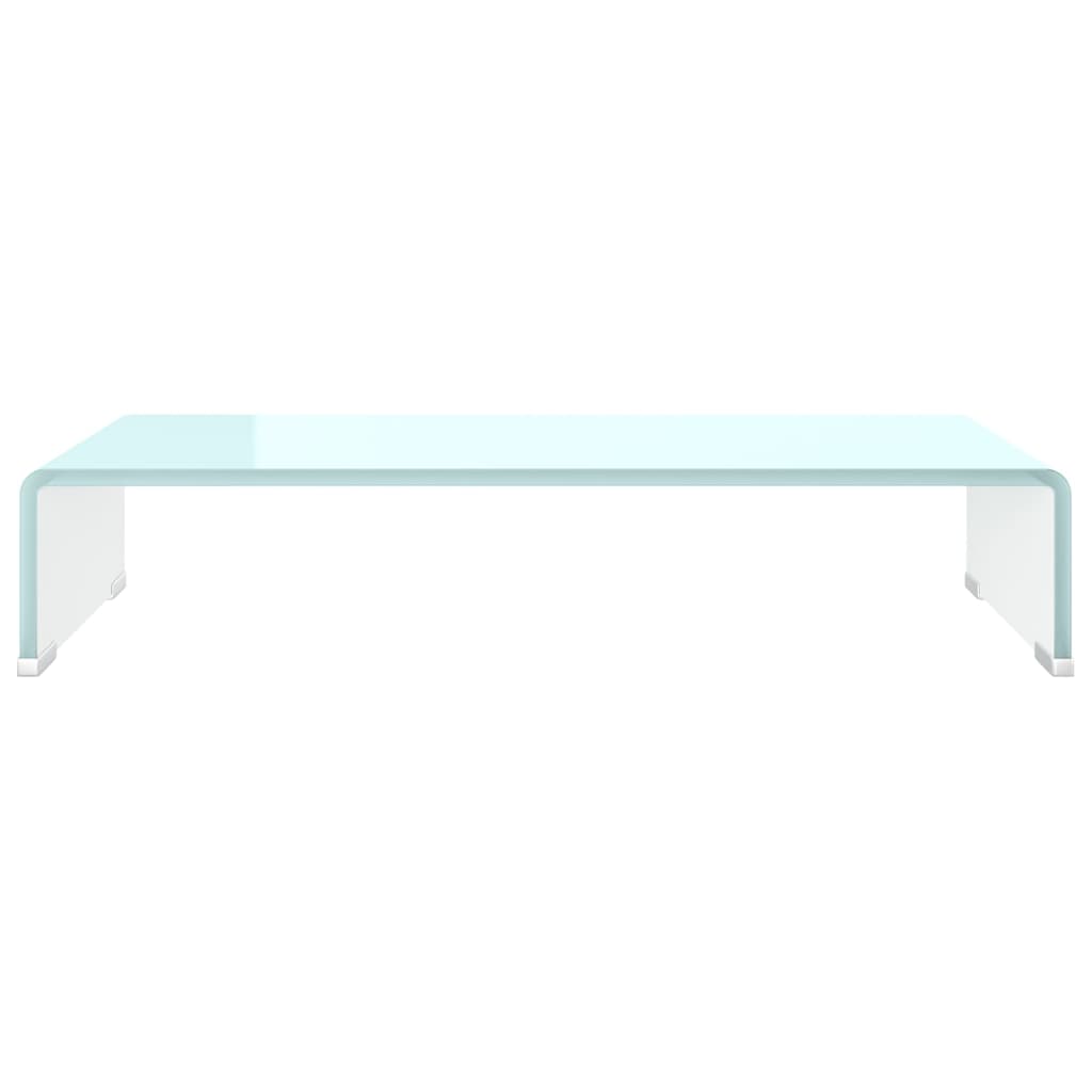 vidaXL Stativ TV/Suport monitor, sticlă, verde, 60 x 25 x 11 cm
