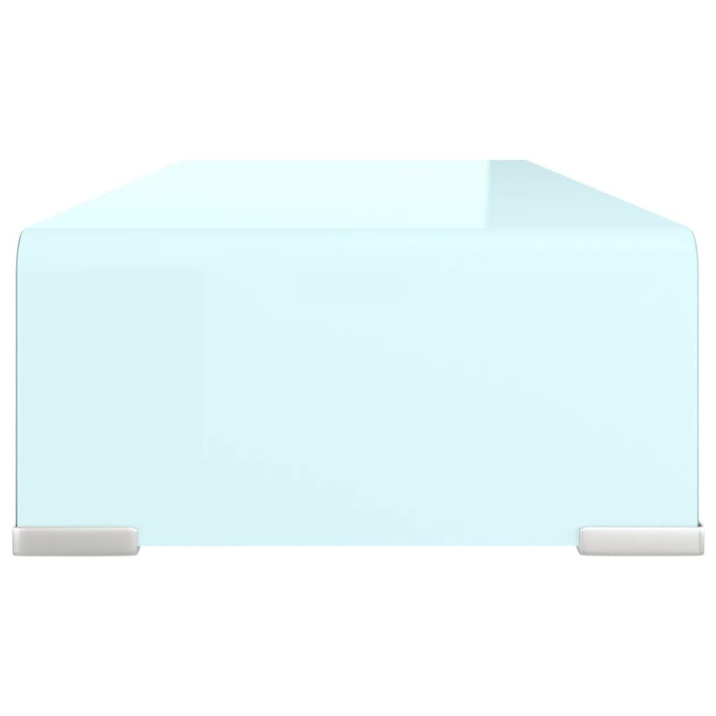 vidaXL Stativ TV/Suport monitor, sticlă, verde, 60 x 25 x 11 cm