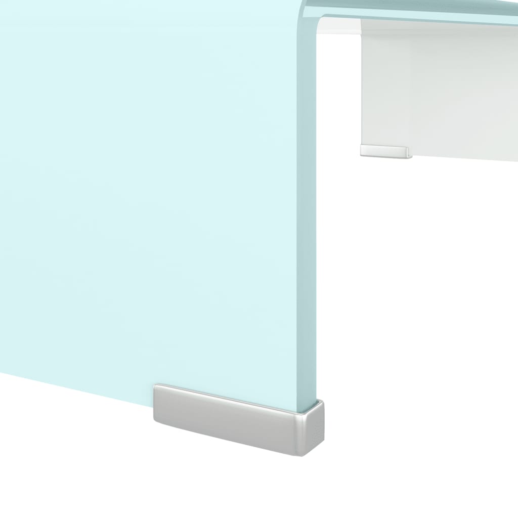 vidaXL Stativ TV/Suport monitor, sticlă, verde, 60 x 25 x 11 cm