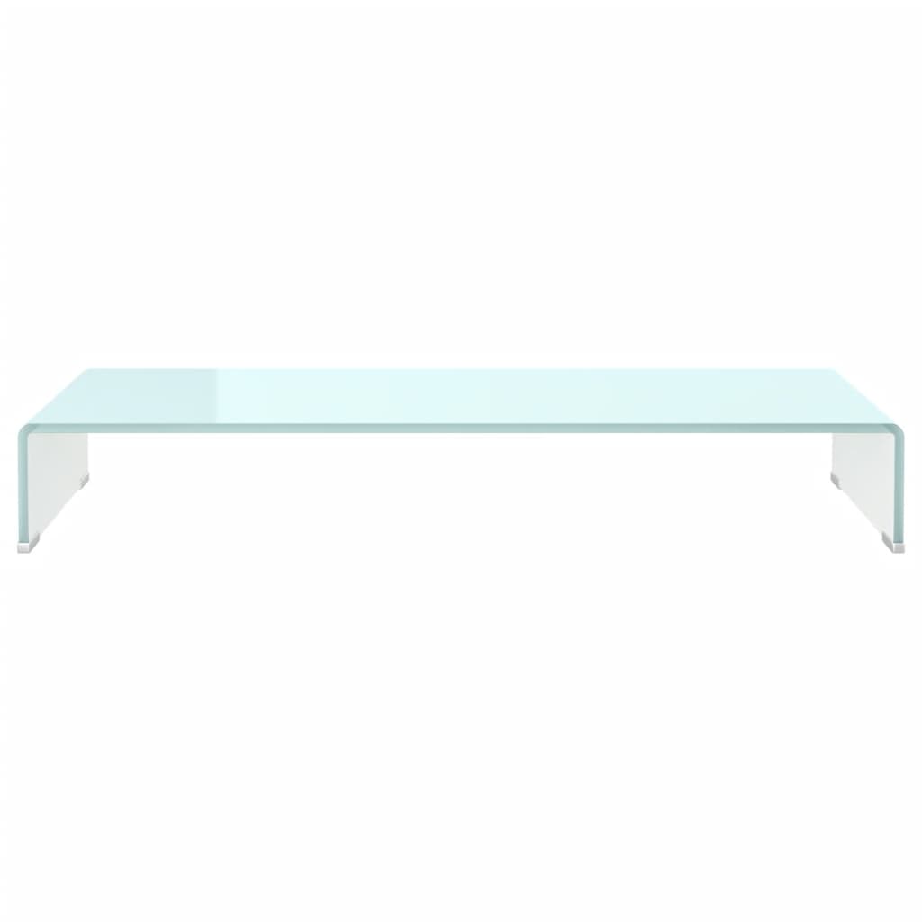 vidaXL Stativ TV/Suport monitor, sticlă, verde, 90 x 30 x 13 cm