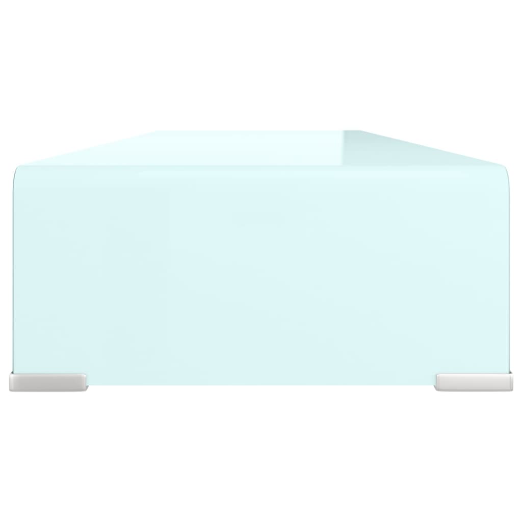 vidaXL Stativ TV/Suport monitor, sticlă, verde, 90 x 30 x 13 cm