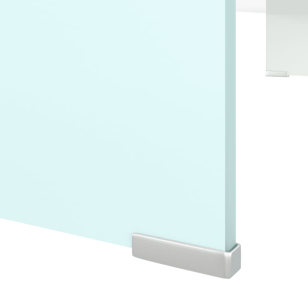 vidaXL Stativ TV/Suport monitor, sticlă, verde, 90 x 30 x 13 cm