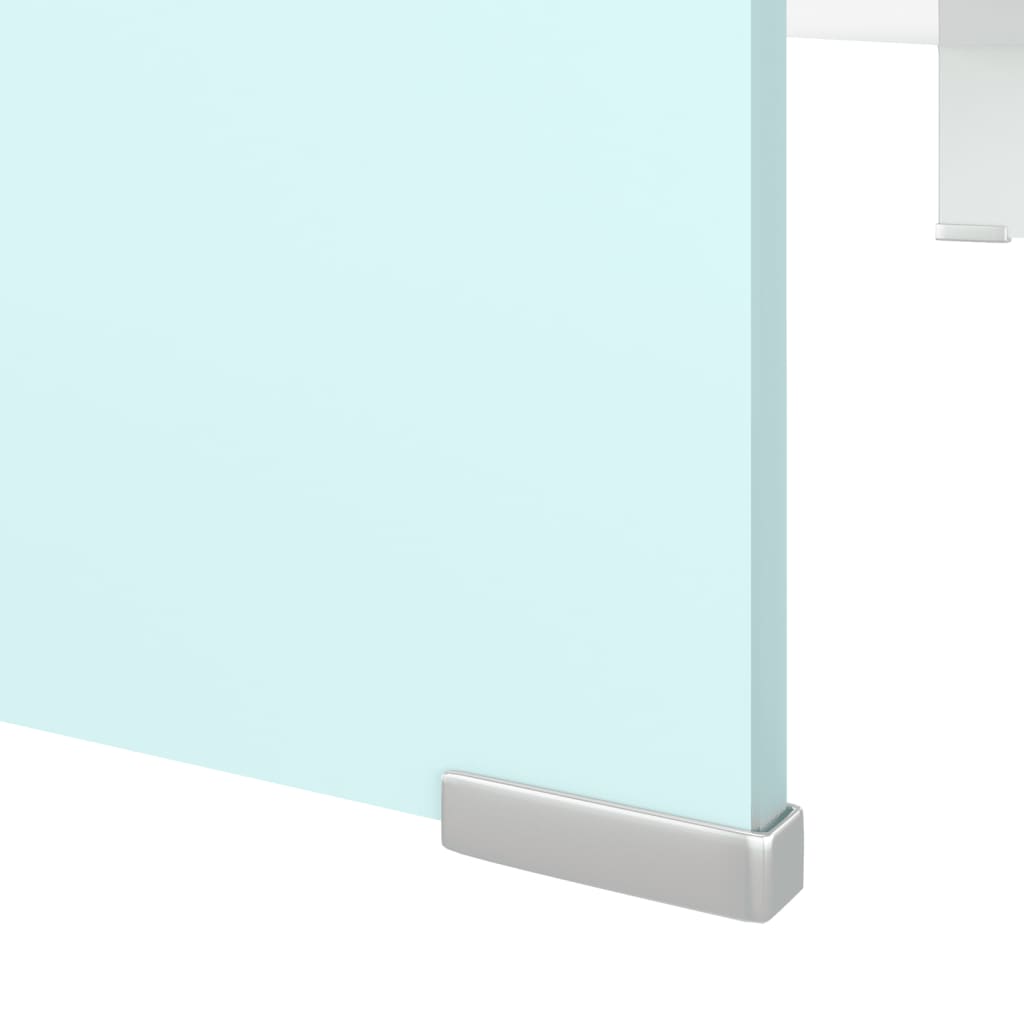 vidaXL Stativ TV/Suport monitor, sticlă, verde, 100 x 30 x 13 cm