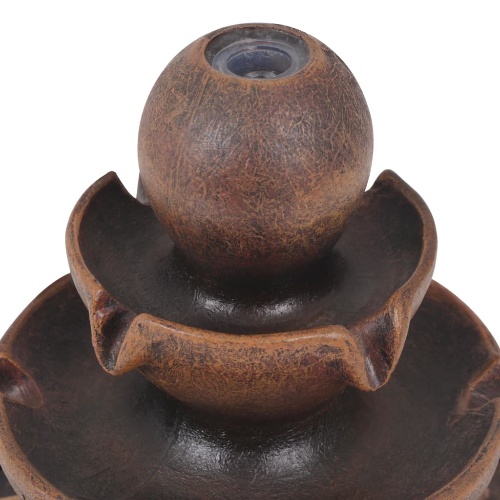 vidaXL Fântâna interioară cu pompă, polirășină