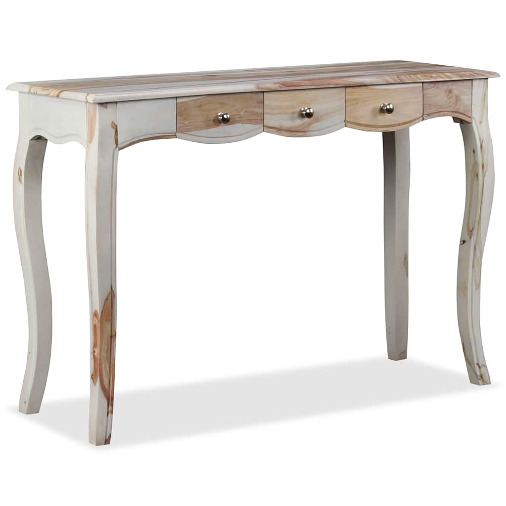 vidaXL Masă consolă cu 3 sertare, 110x40x76 cm, lemn masiv palisandru vidaXL Masă consolă cu 3 sertare, 110x40x76 cm, lemn masiv palisandru